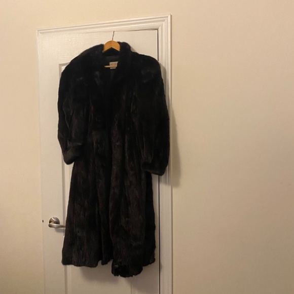 Black mink fur coat - Picture 6 of 6